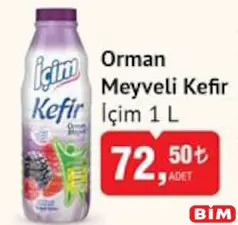 İÇİM ORMAN MEYVELİ KEFİR 1 L fiyat ve kampanya bilgisi